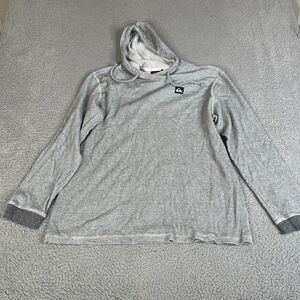Hurley Sweatshirt Mens XL Gray Hoodie Thermal Waffle Pullover Sweater Surf Skate